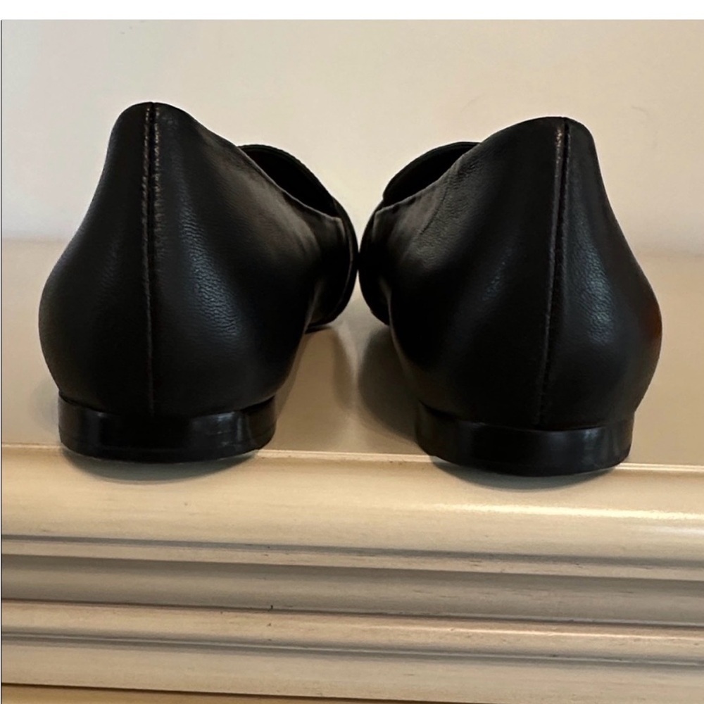 ✨VERONICA BEARD Black Leather Flats-loafer~Size 8.5 - Picture 8 of 10